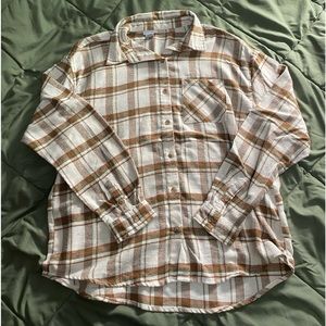 plaid button down shirt